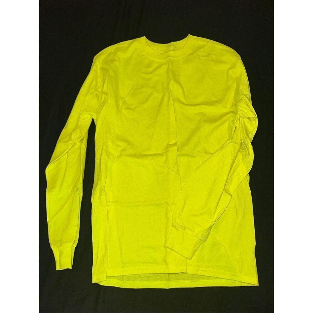 Yellow long sleeve tee size M